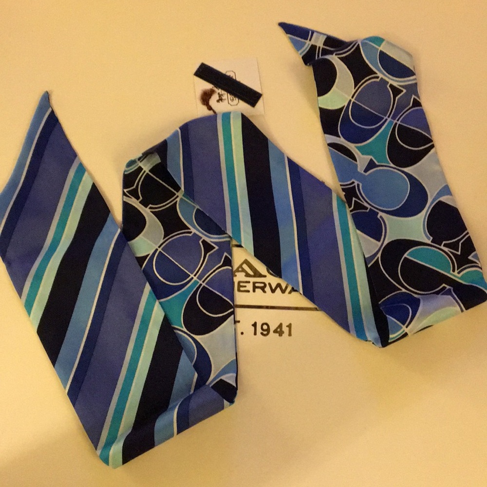 NWT Coach Fragment Sig C Ponytail Scarf 98966